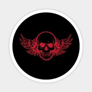 Skull with Wings Magnet
